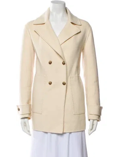 Pre-owned Reiss Wool Coat In Yellow