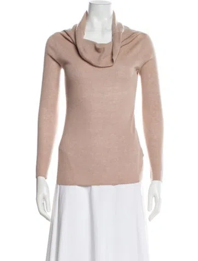 Pre-owned Reiss Wool Cowl Neck Sweater In Neutral