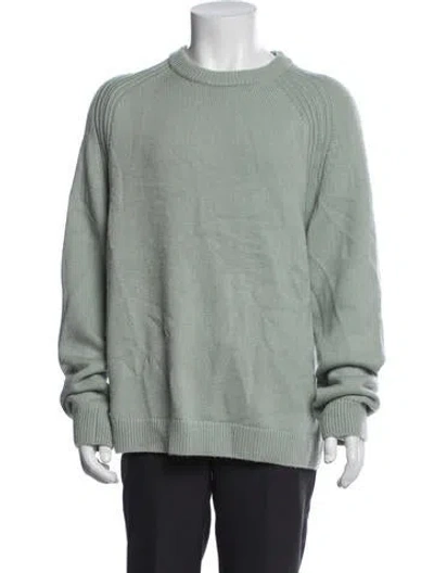 Pre-owned Reiss Wool Crew Neck Pullover In Blue