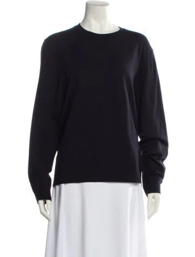 Pre-owned Reiss Wool Crew Neck Sweater In Black