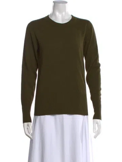 Pre-owned Reiss Wool Crew Neck Sweater In Green