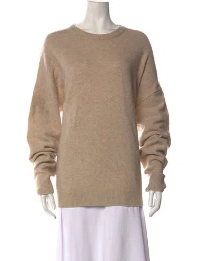 Pre-owned Reiss Wool Crew Neck Sweater In Neutrals