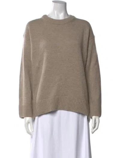 Pre-owned Reiss Wool Crew Neck Sweater In Neutrals