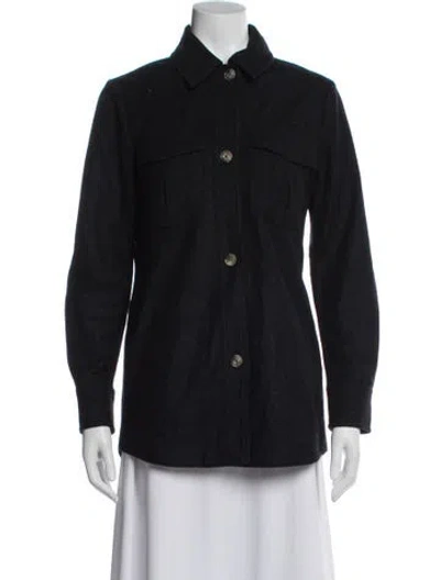 Pre-owned Reiss Wool Jacket In Blue