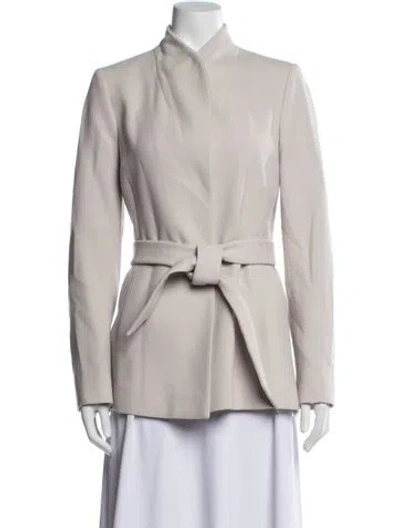 Pre-owned Reiss Wool Jacket In Neutrals