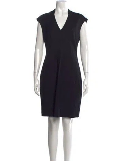 Pre-owned Reiss Wool Knee-length Dress In Black