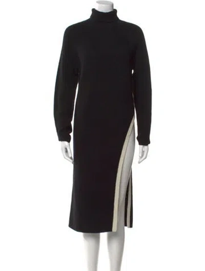 Pre-owned Reiss Wool Midi Length Dress In Blue