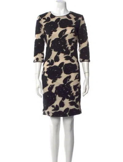 Pre-owned Reiss Wool Mini Dress In Black