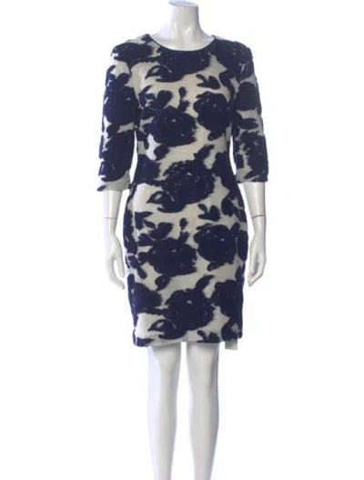 Pre-owned Reiss Wool Mini Dress In Blue