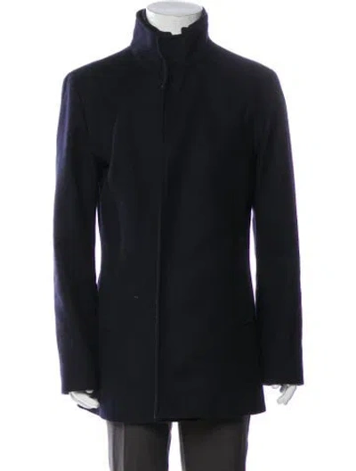 Pre-owned Reiss Wool Overcoat In Multi