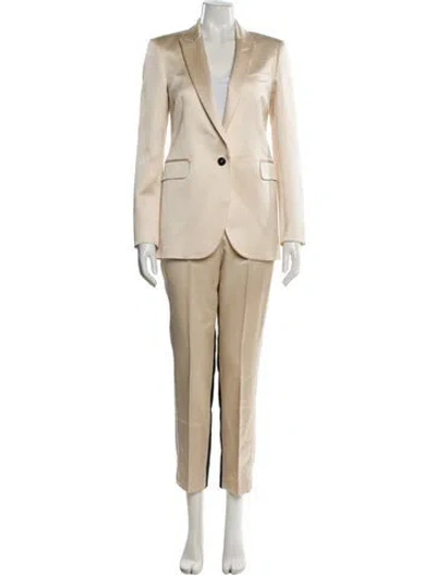 Pre-owned Reiss Wool Pant Set In Neutral