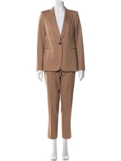 Pre-owned Reiss Wool Pantsuit In Brown