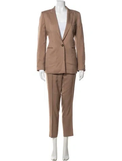 Pre-owned Reiss Wool Pantsuit In Brown/neutrals