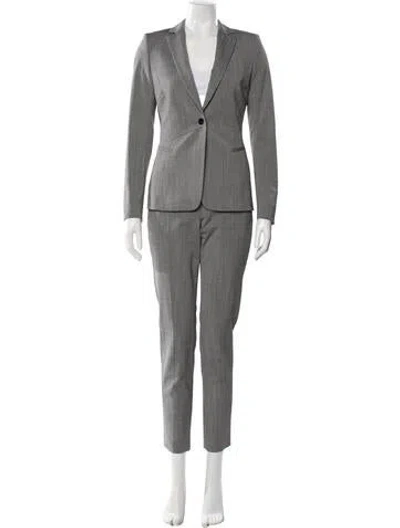 Pre-owned Reiss Wool Pantsuit In Gray