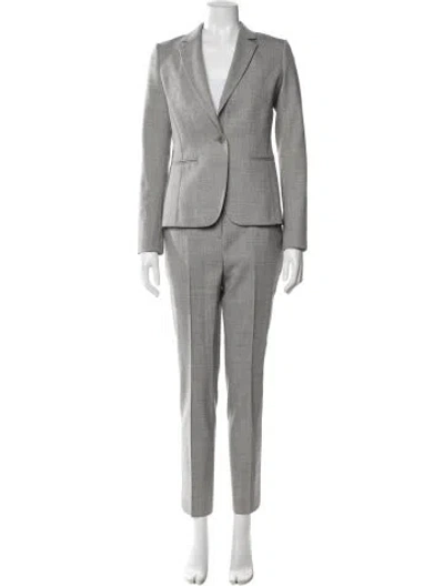 Pre-owned Reiss Wool Pantsuit In Gray