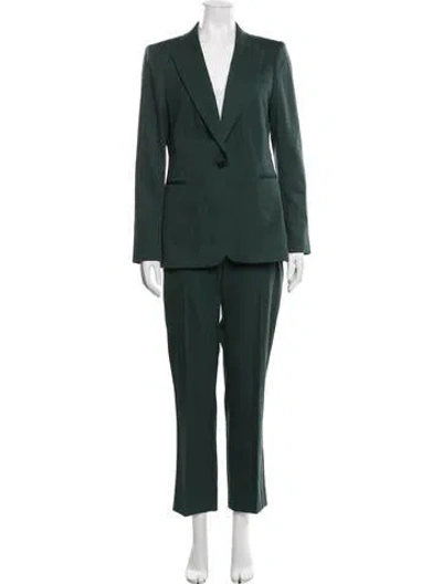 Pre-owned Reiss Wool Pantsuit In Green