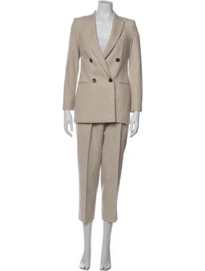 Pre-owned Reiss Wool Pantsuit In Neutrals