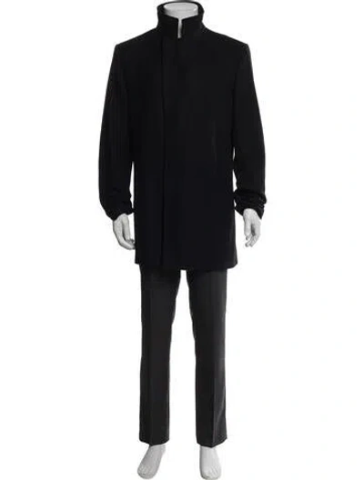 Pre-owned Reiss Wool Parka In Black