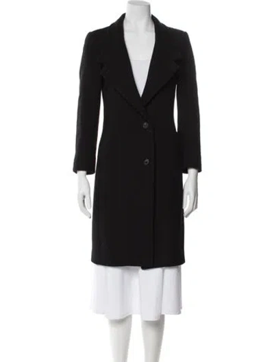 Pre-owned Reiss Wool Peacoat In Gray