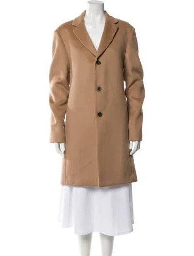Pre-owned Reiss Wool Peacoat In Neutral