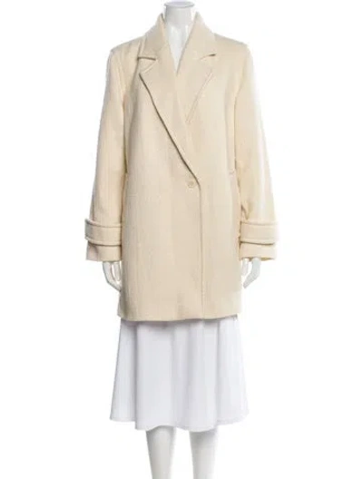 Pre-owned Reiss Wool Peacoat W/ Tags In Neutral