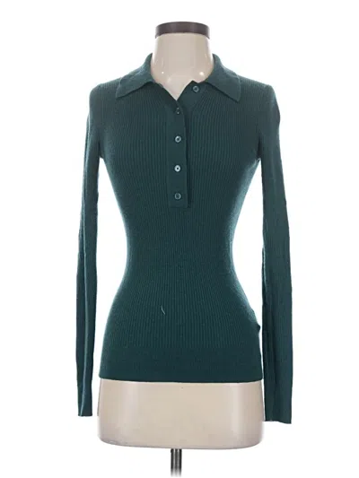 Pre-owned Reiss Wool Pullover Sweater In Teal