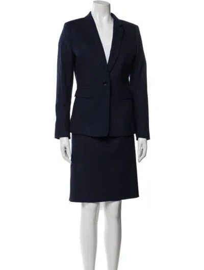 Pre-owned Reiss Wool Skirt Set In Blue