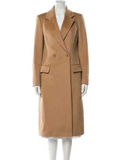 Pre-owned Reiss Wool Trench Coat In Neutral