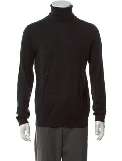 Pre-owned Reiss Wool Turtleneck Pullover W/ Tags In Black