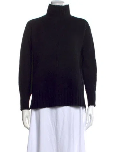 Pre-owned Reiss Wool Turtleneck Sweater In Black