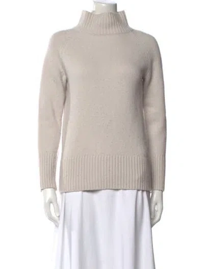 Pre-owned Reiss Wool Turtleneck Sweater In Neutral