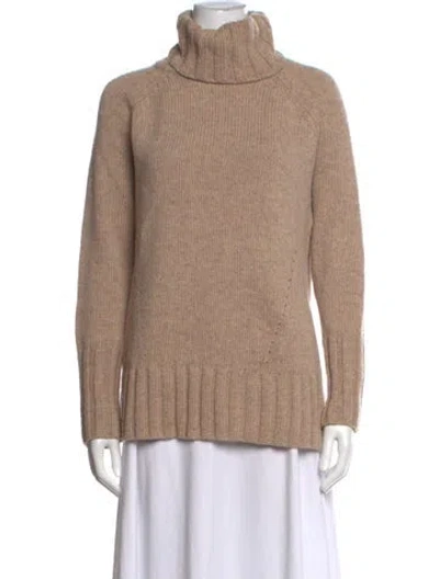 Pre-owned Reiss Wool Turtleneck Sweater In Neutrals