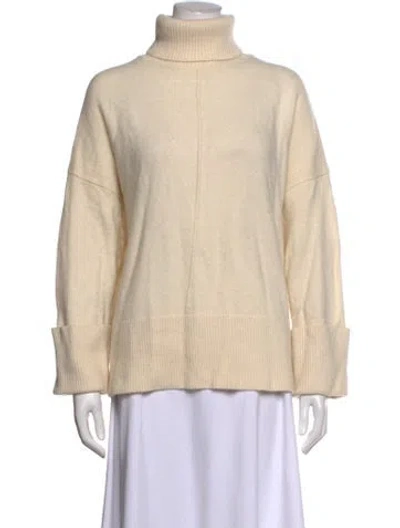 Pre-owned Reiss Wool Turtleneck Sweater In Neutrals