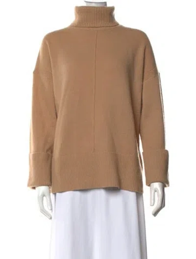 Pre-owned Reiss Wool Turtleneck Sweater In Neutrals