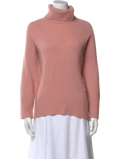 Pre-owned Reiss Wool Turtleneck Sweater In Pink