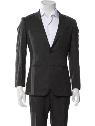 Pre-owned Reiss Wool Two-piece Blazer In Gray