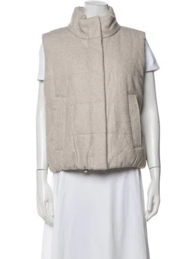 Pre-owned Reiss Wool Vest W/ Tags In Neutrals