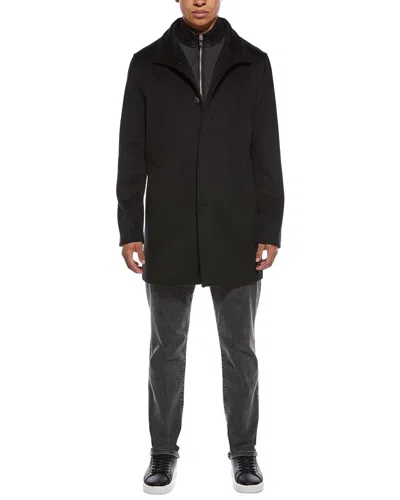 Reiss Wool-blend Overcoat In White