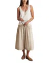 Reiss Wren Mixed Media Dress