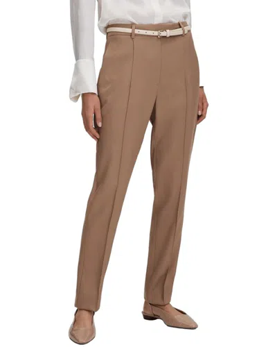 Reiss Wren Slim Leg Trouser In Burgundy