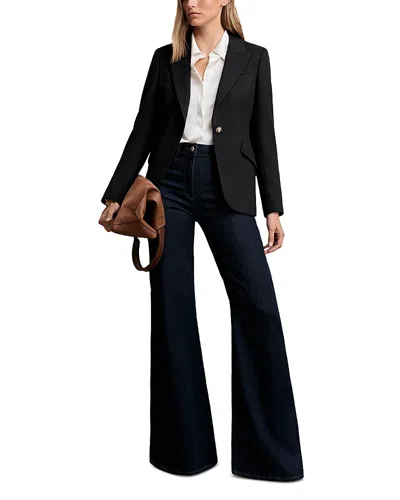 Reiss Wynn Single Breasted Blazer In Black