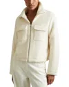 Reiss X Les 100 Ciels Lola Knitted Jacket In Cream