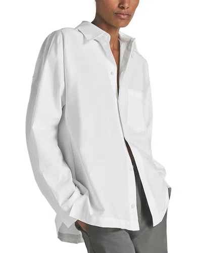 Reiss X Les 100 Ciels Vero Cotton Blend Shirt In White