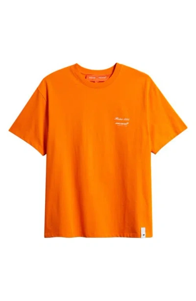 Reiss X Mclaren Unisex Stirling T Shirt In Orange