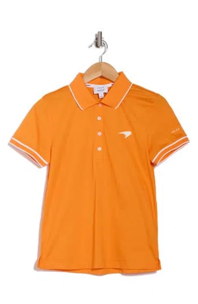 Reiss X Mclaren Crypto Mercerized Polo In Papaya