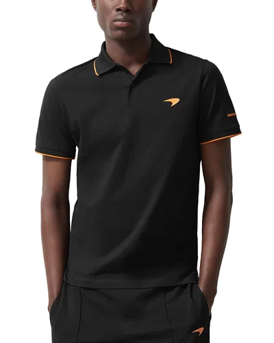 Reiss X Mclaren Crypto Slim Fit Polo Shirt In Black