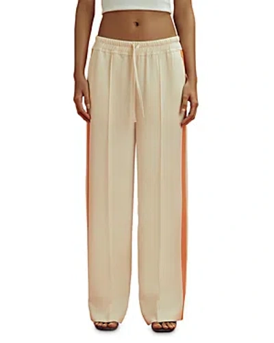 Reiss X Mclaren F1 Team May Elasticized Waist Pants In Off White/papay