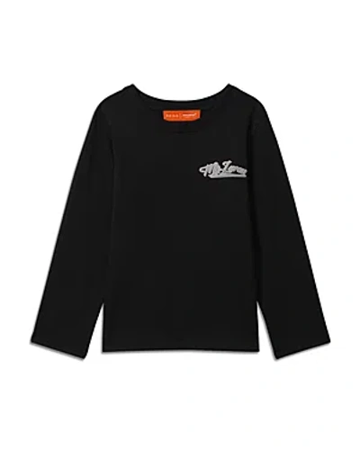 Reiss X Mclaren F1 Team Unisex Beaton Jr Long Sleeve Graphic Tee - Little Kid In Black