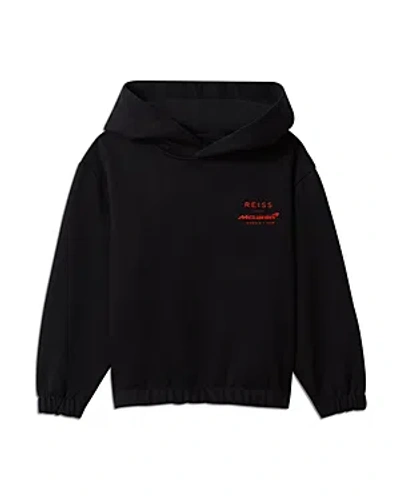 Reiss X Mclaren F1 Team Unisex Jools Sr Graphic Hoodie - Big Kid In Black