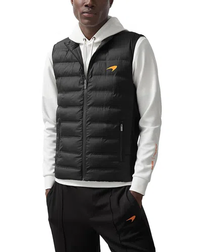 Reiss X Mclaren Foster Speedmark Regular Fit Quilted Vest In Black